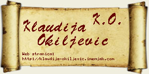 Klaudija Okiljević vizit kartica